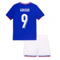 Frankrike Olivier Giroud #9 Hjemmedraktsett Barn EM 2024 Kortermet (+ Korte bukser)